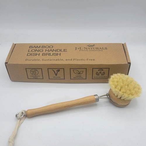 Bamboo Dish Brush With Long Handle