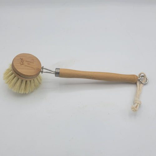 Bamboo Dish Brush With Long Handle